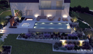 Projekt ogrodu na górskim zboczu