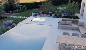 Projekt ogrodu na górskim zboczu