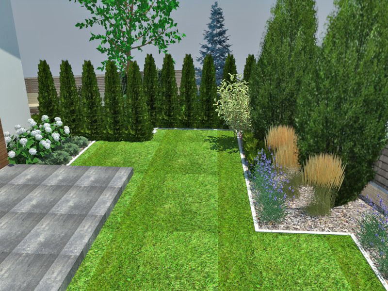 Projekt małego firmowego ogrodu