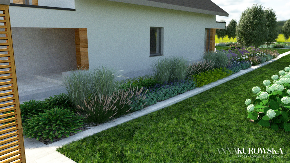 Duży rezydencjonalny ogród z altaną