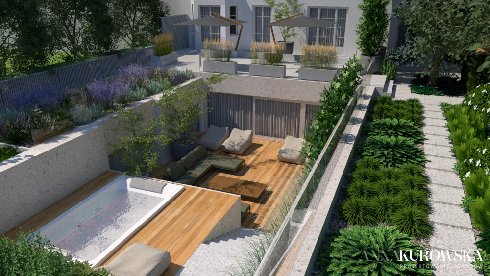 Projekt ogrodu przy starej kamienicy